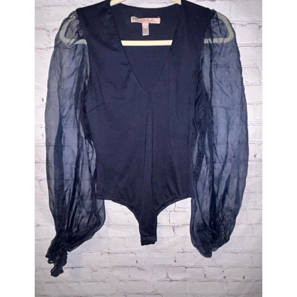 Hutch V-Neck Puff-Sleeve Bodysuit women’s Size S